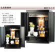 画像2: 【ご本尊＋陶器仏具セット＋りんセット＋掛軸留め】仏具込み価格でお得・桐材・ミニモダン仏壇【未来・ブラック（黒）・仏具込み】15号送料無料geiki15