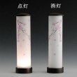 画像3: お盆提灯【仏縁堂オリジナル　ミニ盆提灯　紗々（ささ）サイズ大　26cm　LED照明　枝垂れ桜（1対対称柄2個入り）　ブラウン】現代調盆提灯　霊前灯　盆飾り　和照灯　ちょうちん　新盆　初盆　お盆　お彼岸　迎え火　送り火　　送料無料