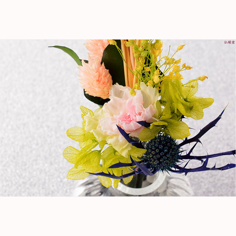 生花を加工した長持ちするお供え仏花 プリザーブドフラワー タイプａ 仏壇 仏花 インテリア 仏壇仏具の仏縁堂